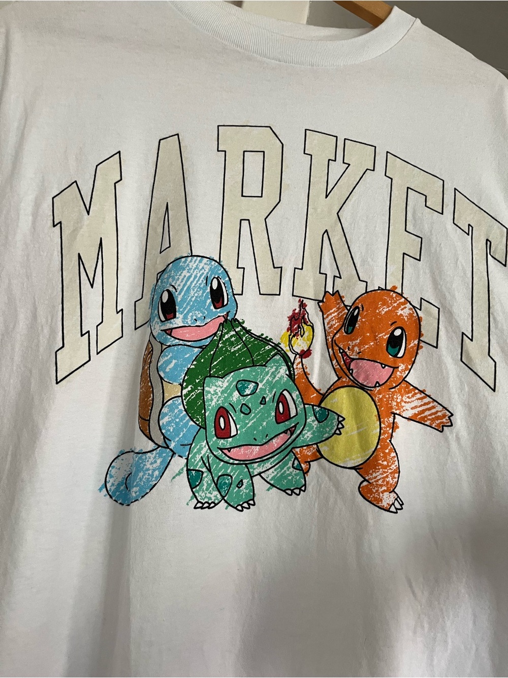 Chinatown Market x Pokemon Starters UV T-shirt Charmander Squirtle Bulbasaur - Picture 2 of 7